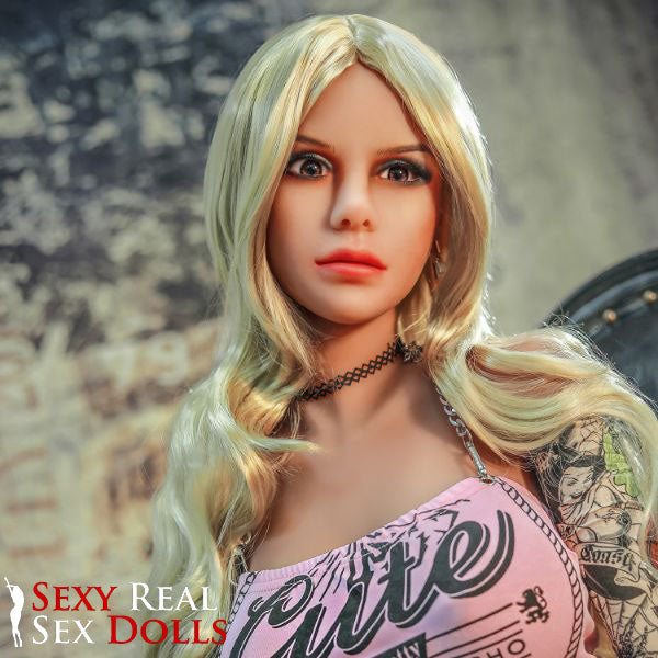 SY Dolls 140cm (4ft7") D-Cup Ready-to-Ship Punk Blonde Girl in Tan Skin (EU STOCK)