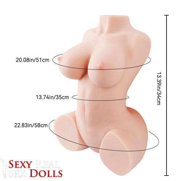 Tantaly Dolls 34cm (13.39') Big Boobs Portable Torso