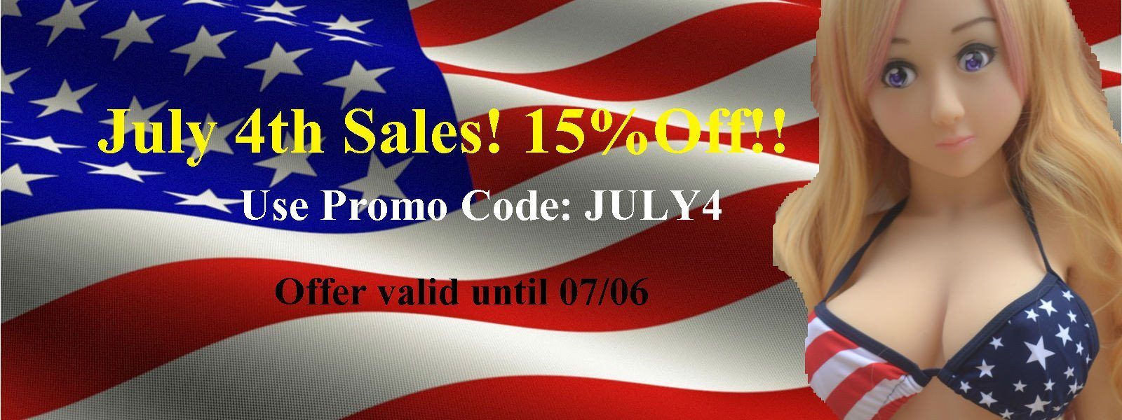 15% Off during 4th of July Weekend!