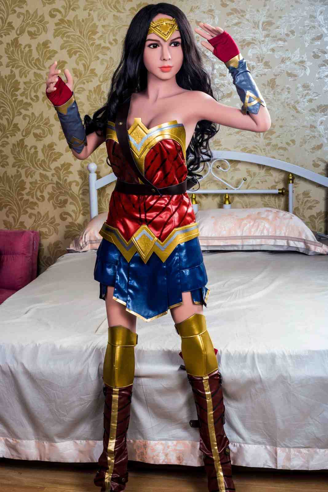 165cm (5ft5')  Sexy Real Sex Doll Wonder Woman - D-Cup - Head#74