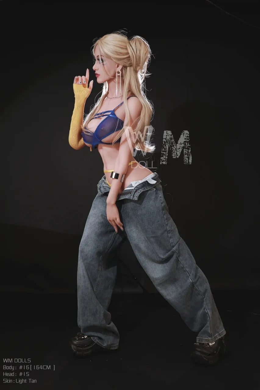 164cm (5ft4") Sexy Blonde Sex Doll with Realistic Bouncy Boobs- D-Cup - Head#15 - Liora