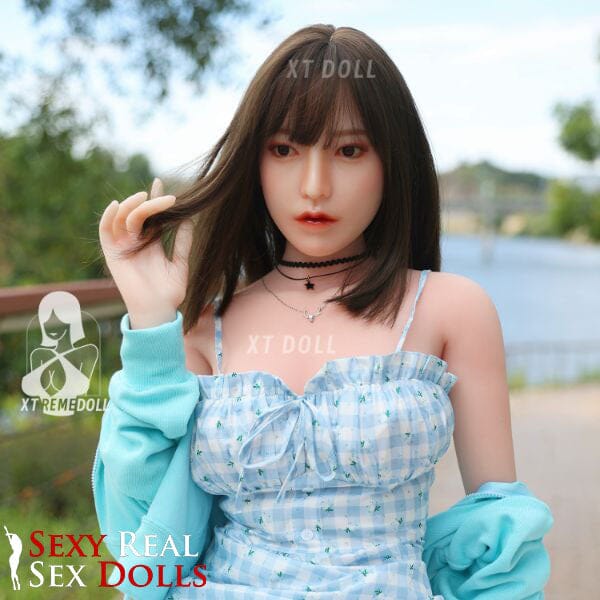 XT Dolls 150cm (4ft 11') D-Cup Asian Girl in Sexy Summer Dress Silicone Sex Doll - Hitomi