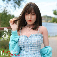 XT Dolls 150cm (4ft 11') D-Cup Asian Girl in Sexy Summer Dress Silicone Sex Doll - Hitomi