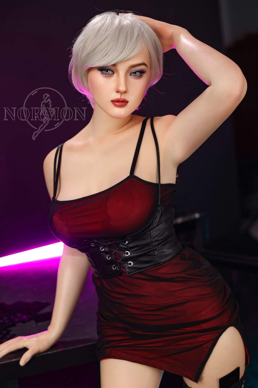 165cm (5ft5") Milf Platinum Hair Sex Doll - C-Cup - Victoria