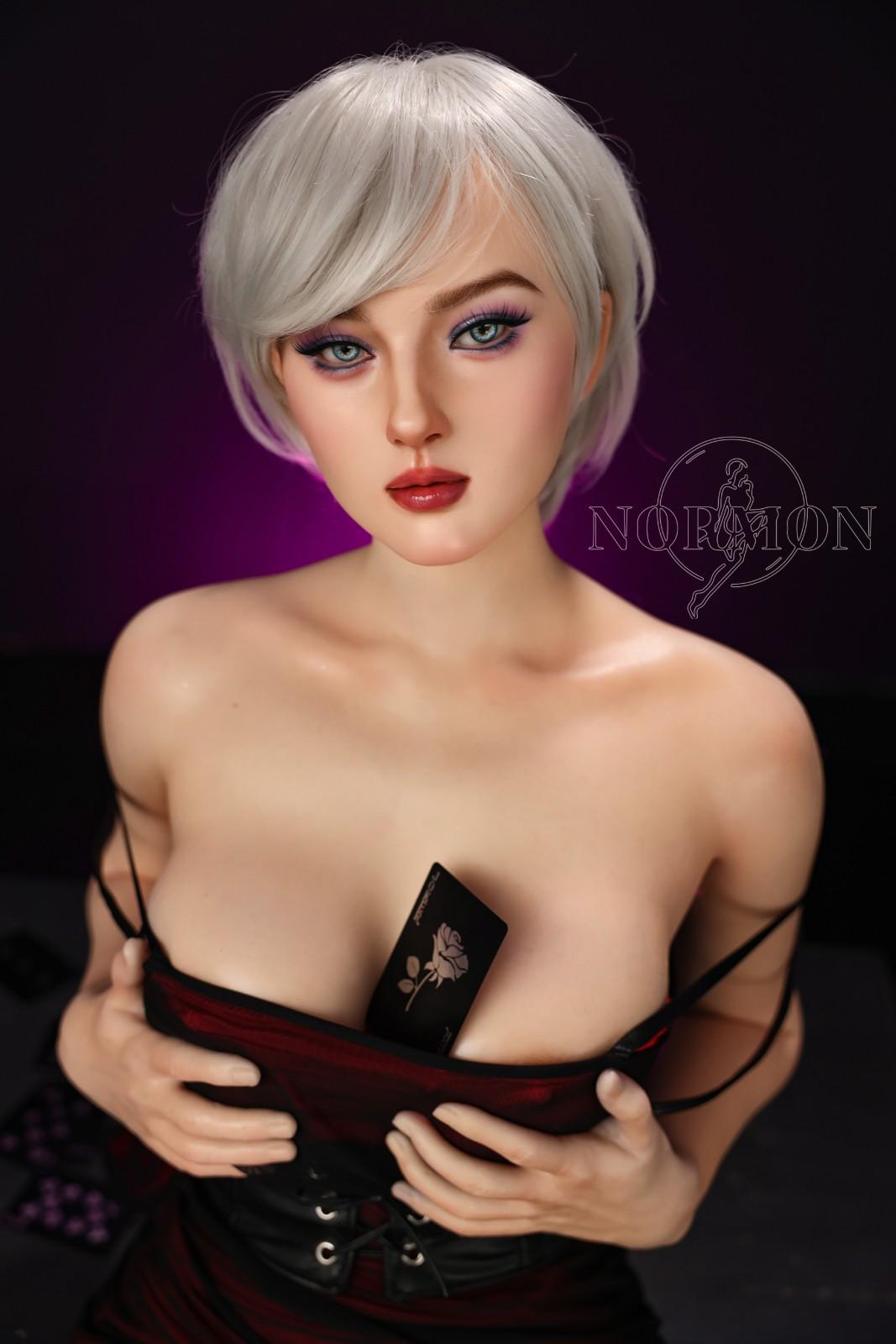 165cm (5ft5") Milf Platinum Hair Sex Doll - C-Cup - Victoria