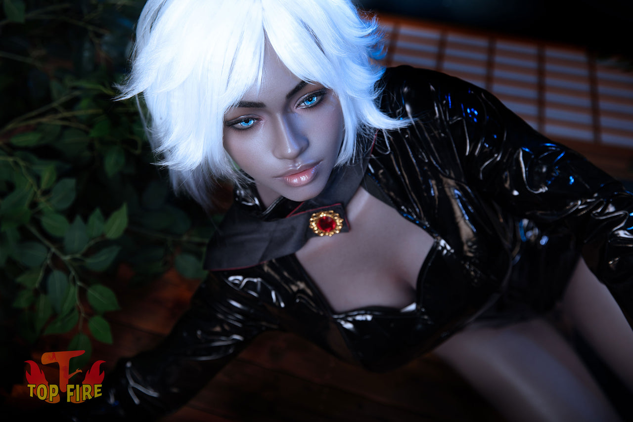 Storm - 158cm (5ft2") D-Cup ROS T72 Ebony Silicone Sex Doll