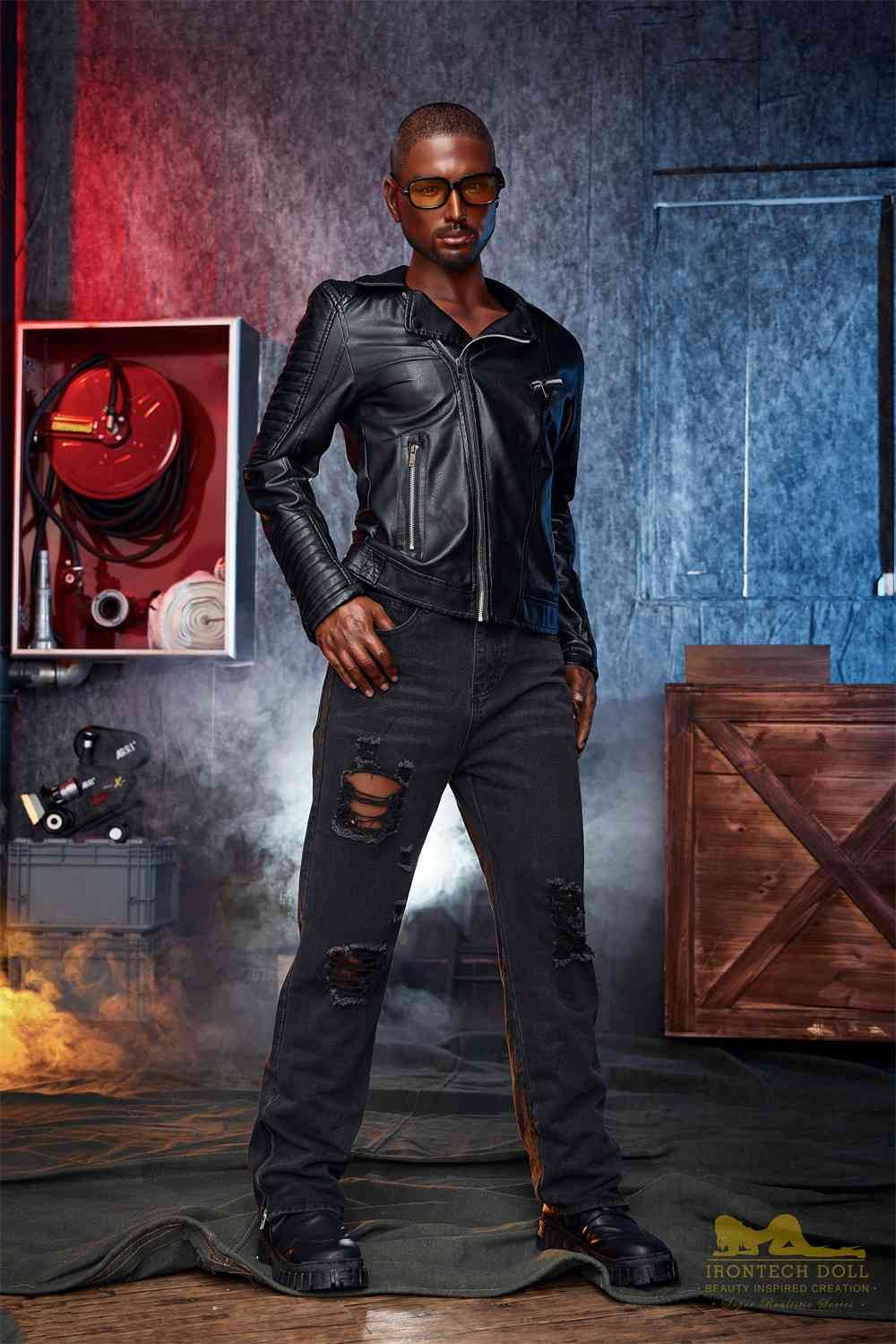 170cm (5ft5') Realistic & Black Silicone Male Sex Doll - Kevin