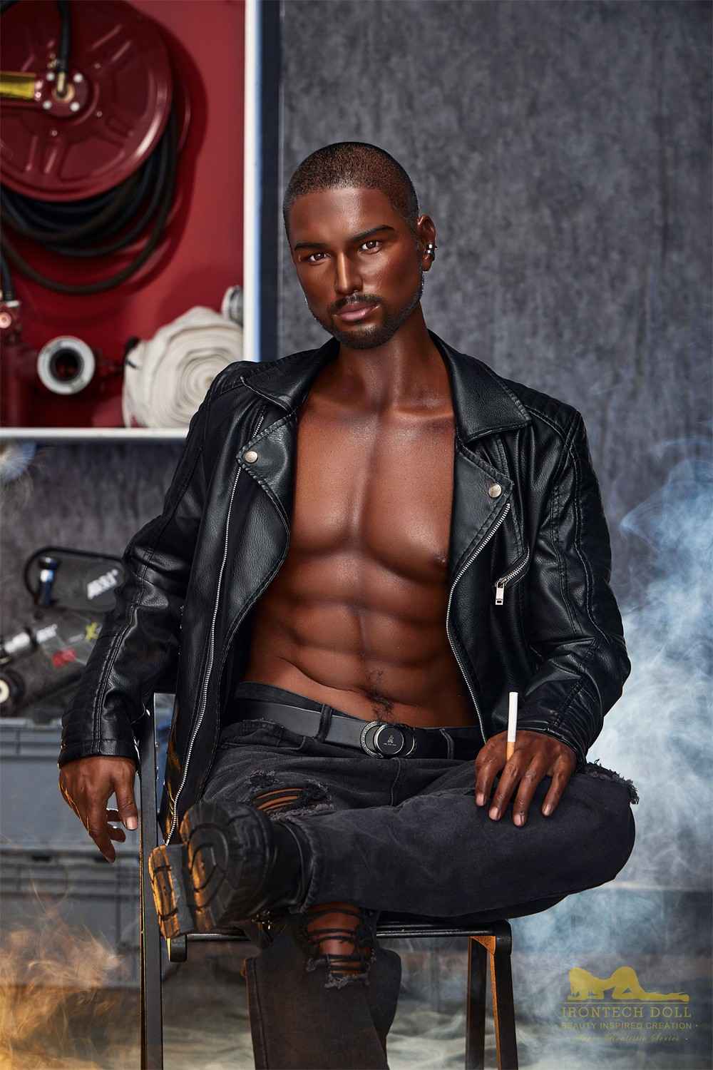 170cm (5ft5') Realistic & Black Silicone Male Sex Doll - Kevin