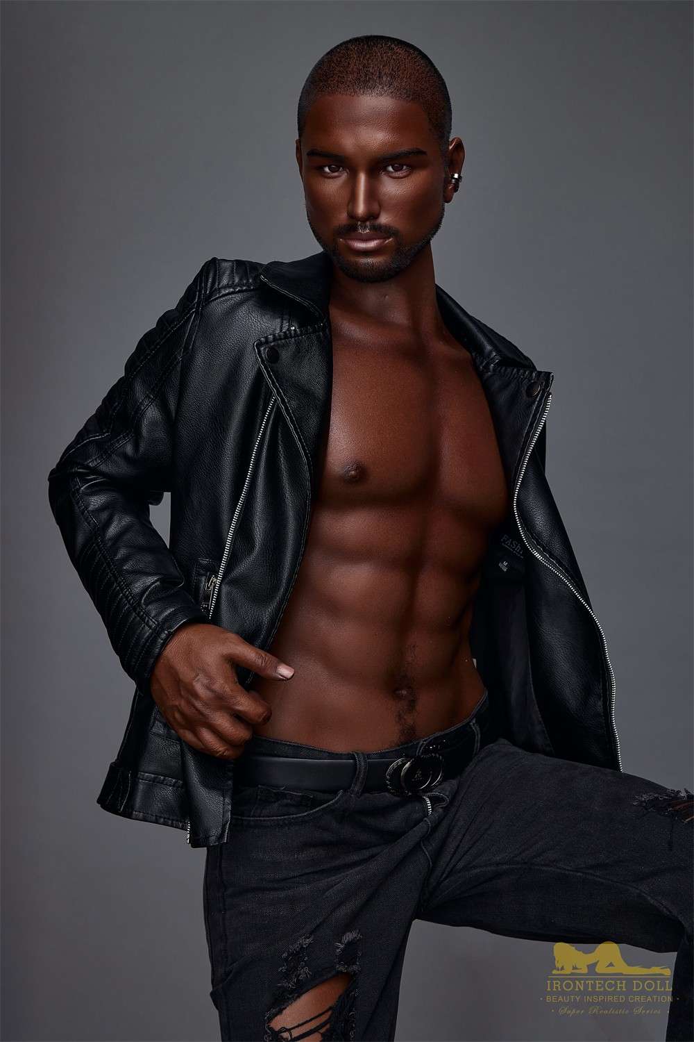 170cm (5ft5') Realistic & Black Silicone Male Sex Doll - Kevin