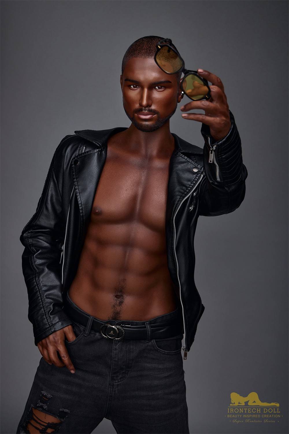 170cm (5ft5') Realistic & Black Silicone Male Sex Doll - Kevin