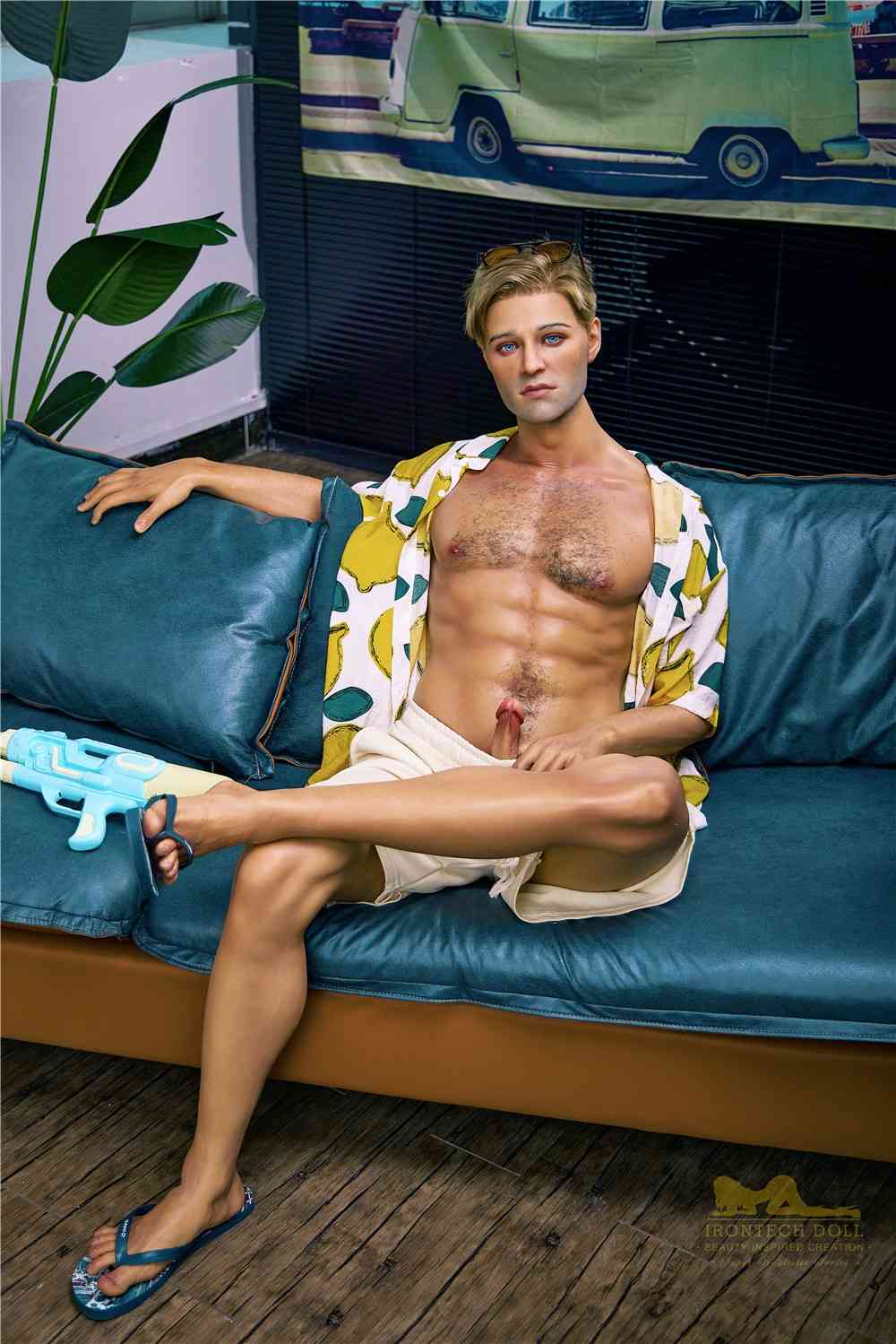 176cm (5ft7') American Beach Boy Silicone Male Sex Doll - Jack