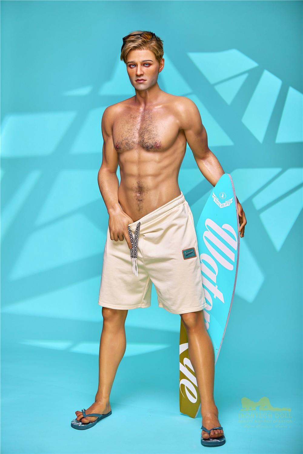 176cm (5ft7') American Beach Boy Silicone Male Sex Doll - Jack