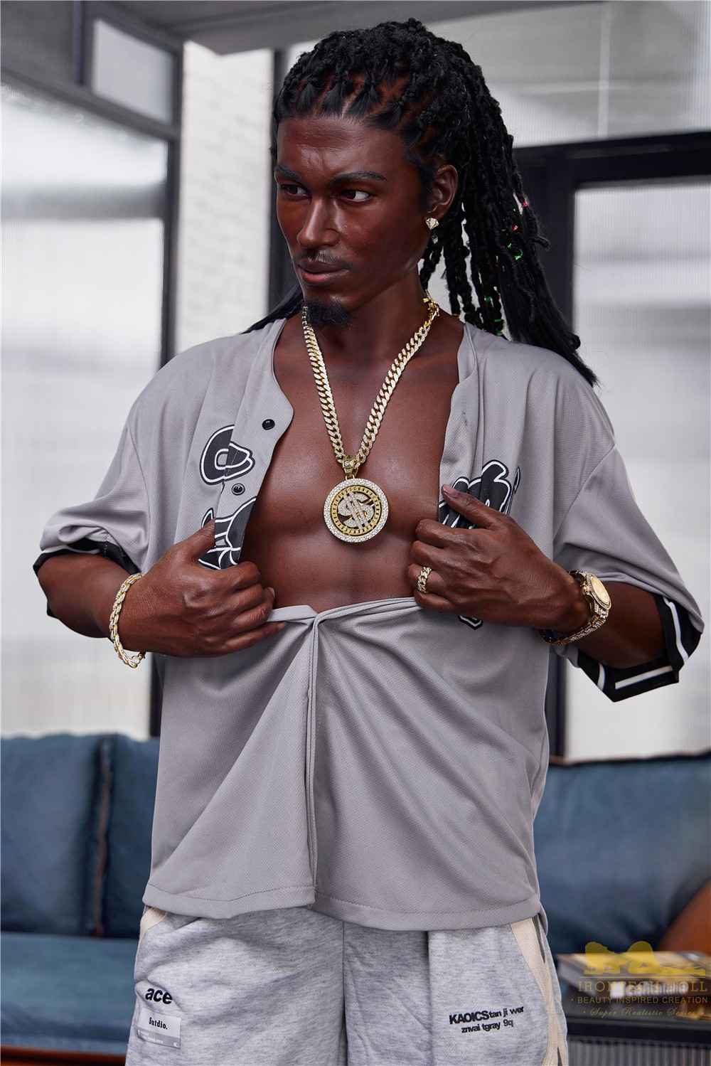 170cm (5ft5') Black Male Sex Doll - Realistic Silicone Fantasy - Bill