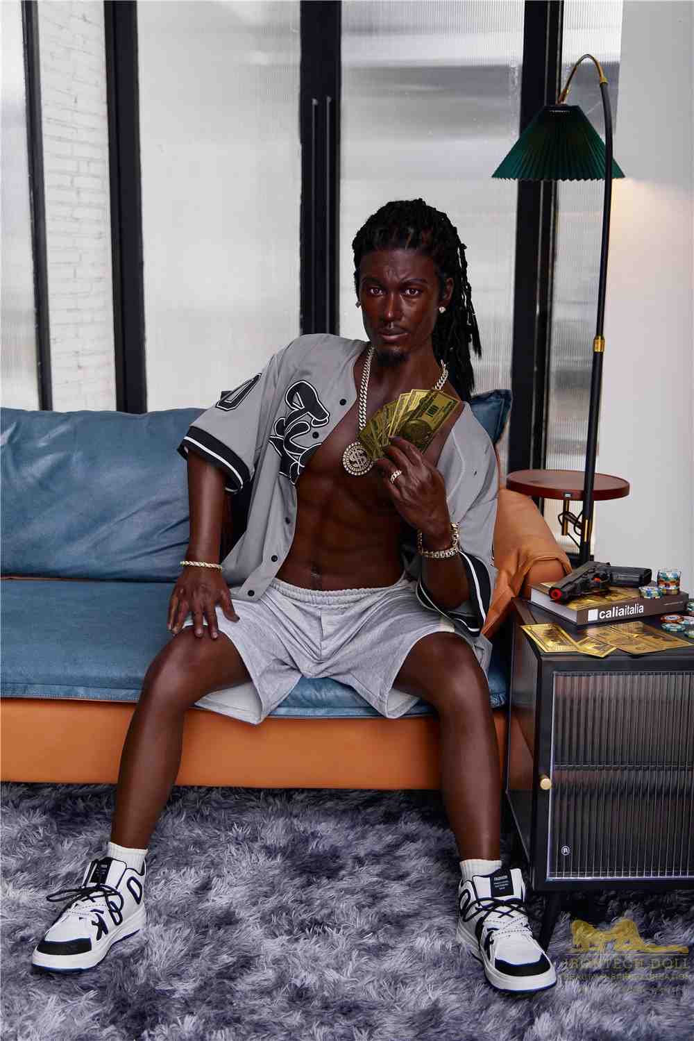 170cm (5ft5') Black Male Sex Doll - Realistic Silicone Fantasy - Bill