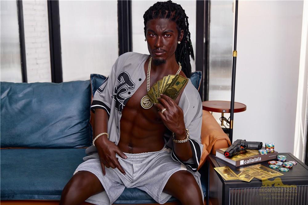 170cm (5ft5') Black Male Sex Doll - Realistic Silicone Fantasy - Bill