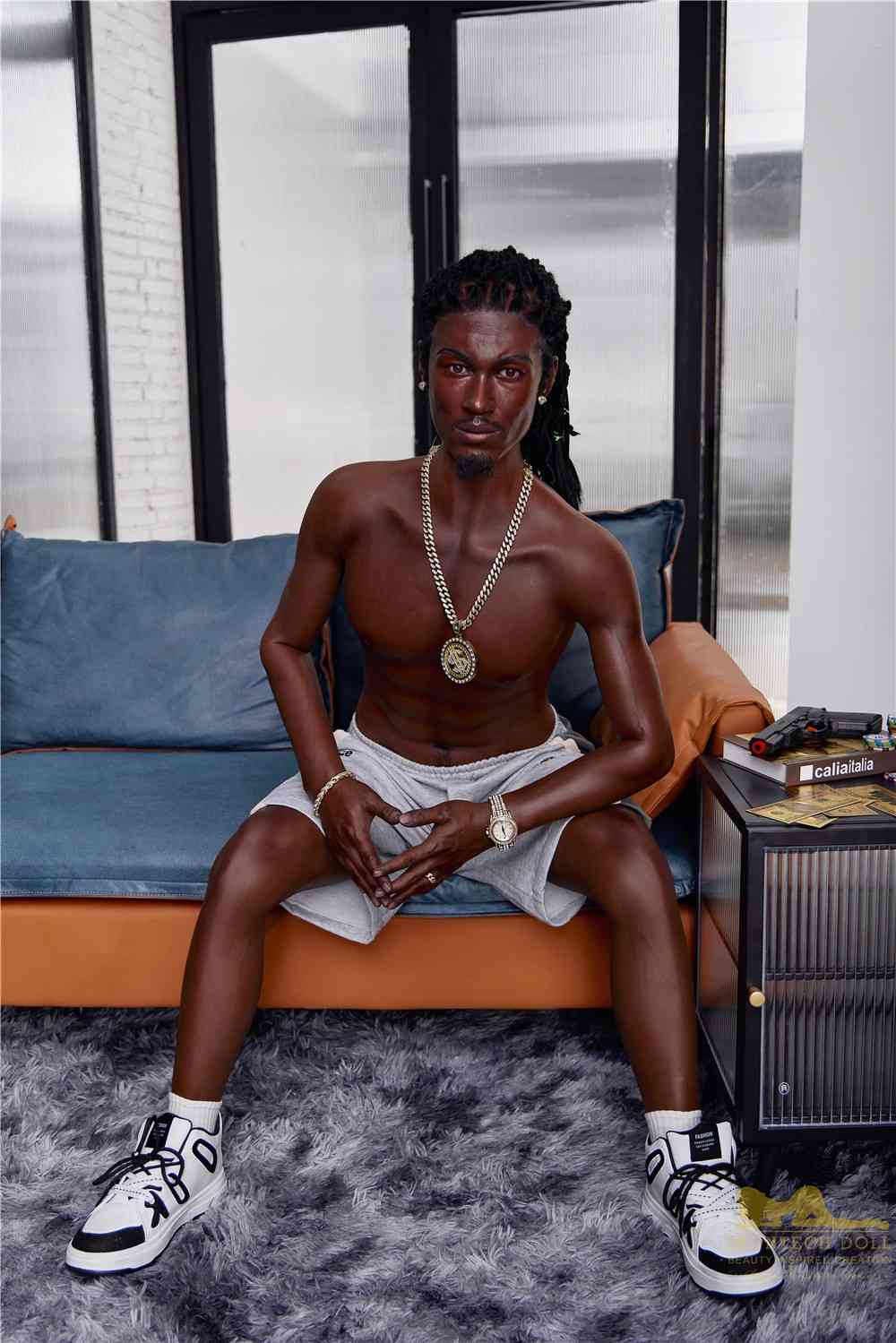 170cm (5ft5') Black Male Sex Doll - Realistic Silicone Fantasy - Bill