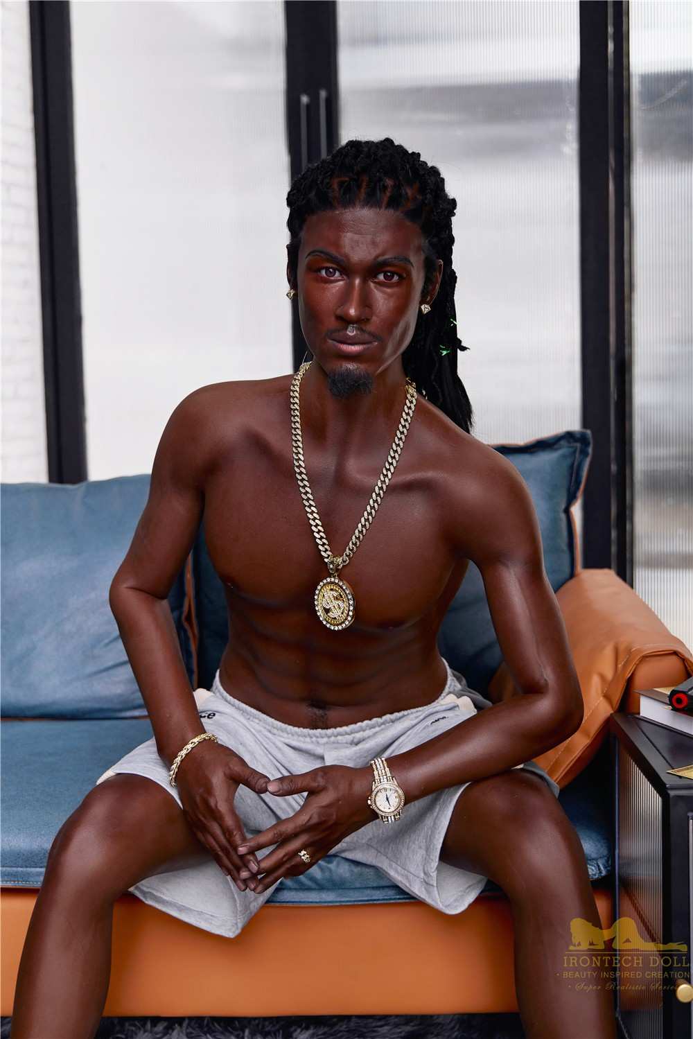 170cm (5ft5') Black Male Sex Doll - Realistic Silicone Fantasy - Bill