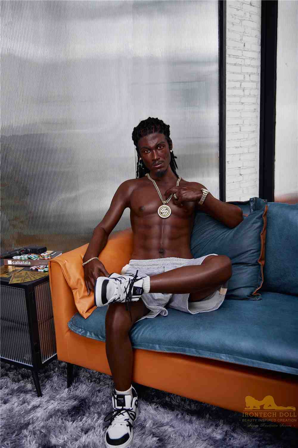 170cm (5ft5') Black Male Sex Doll - Realistic Silicone Fantasy - Bill