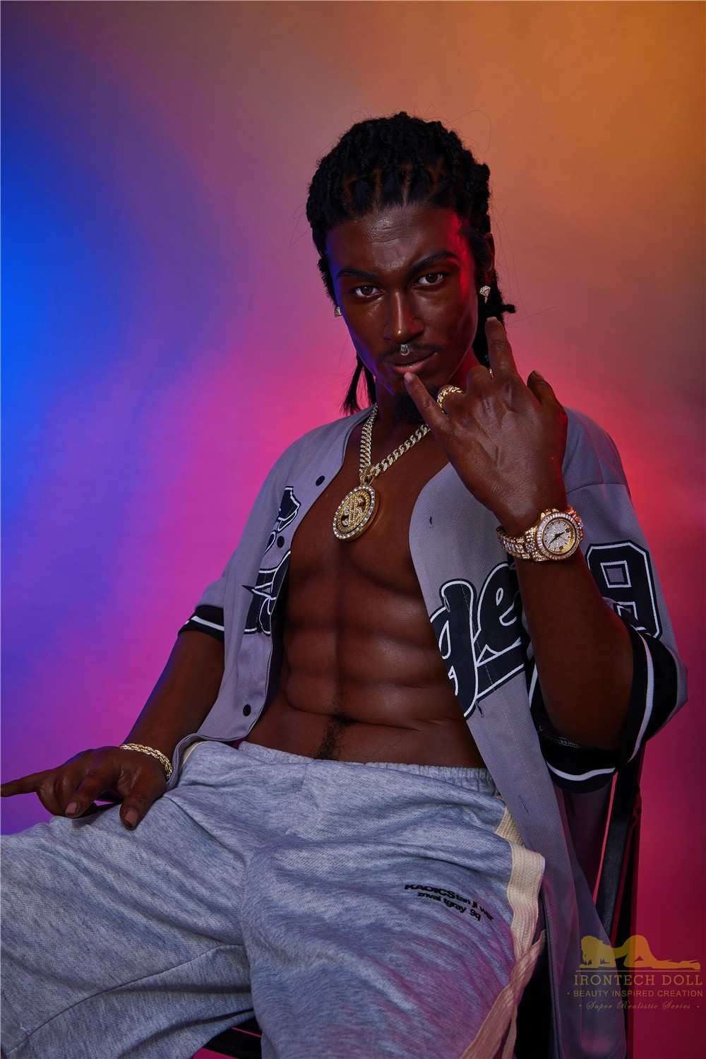 170cm (5ft5') Black Male Sex Doll - Realistic Silicone Fantasy - Bill