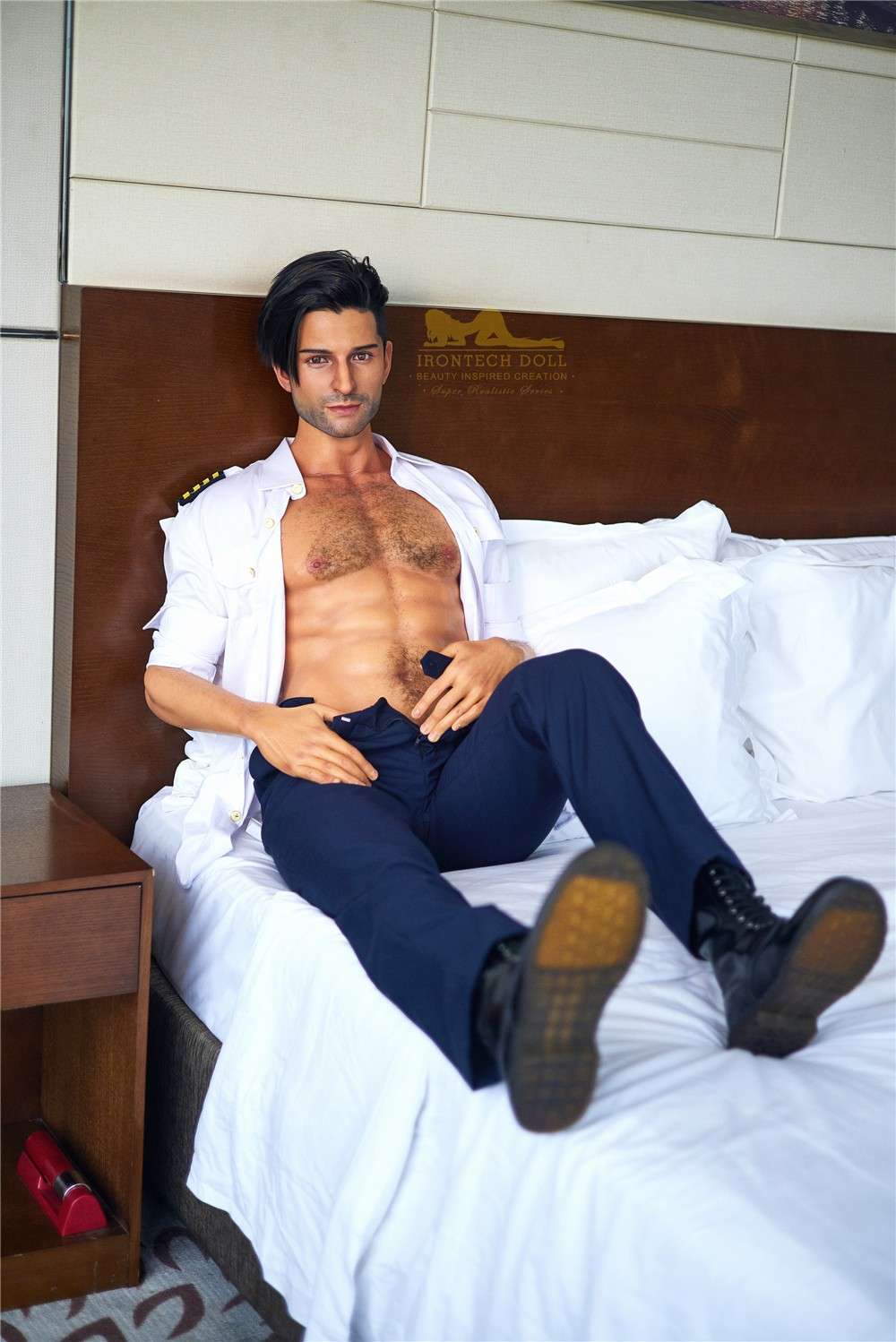 176cm (5ft7') Luxury Airline Pilot Full Size Silicone Male Sex Doll - George