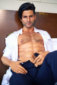 176cm (5ft7') Luxury Airline Pilot Full Size Silicone Male Sex Doll - George