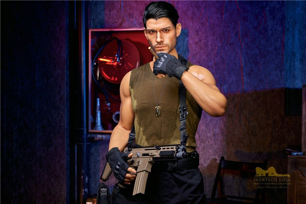 176cm (5ft7') Elite Commando Muscular Silicone Male Sex Doll - Thomas