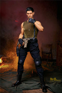 176cm (5ft7') Elite Commando Muscular Silicone Male Sex Doll - Thomas