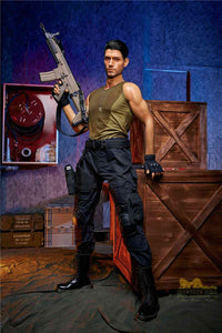 176cm (5ft7') Elite Commando Muscular Silicone Male Sex Doll - Thomas
