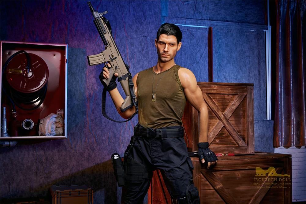 176cm (5ft7') Elite Commando Muscular Silicone Male Sex Doll - Thomas