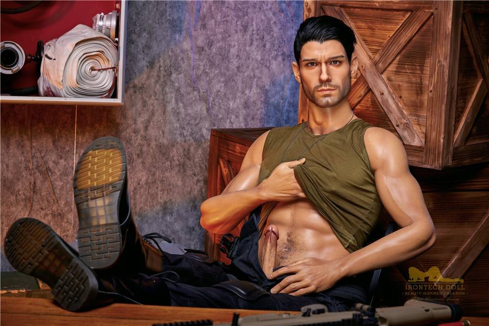 176cm (5ft7') Elite Commando Muscular Silicone Male Sex Doll - Thomas