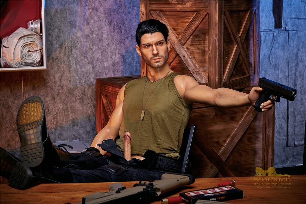 176cm (5ft7') Elite Commando Muscular Silicone Male Sex Doll - Thomas