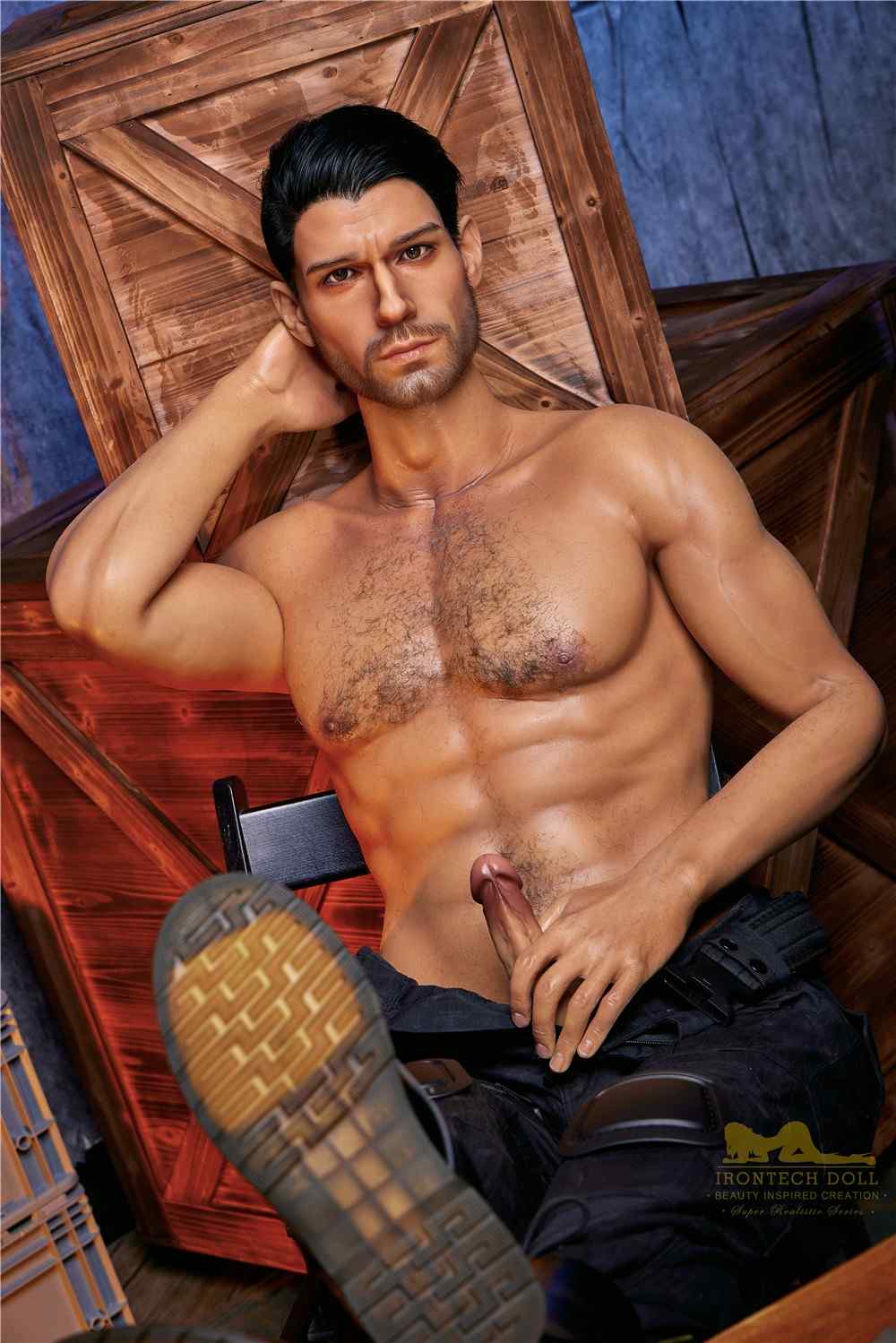 176cm (5ft7') Elite Commando Muscular Silicone Male Sex Doll - Thomas