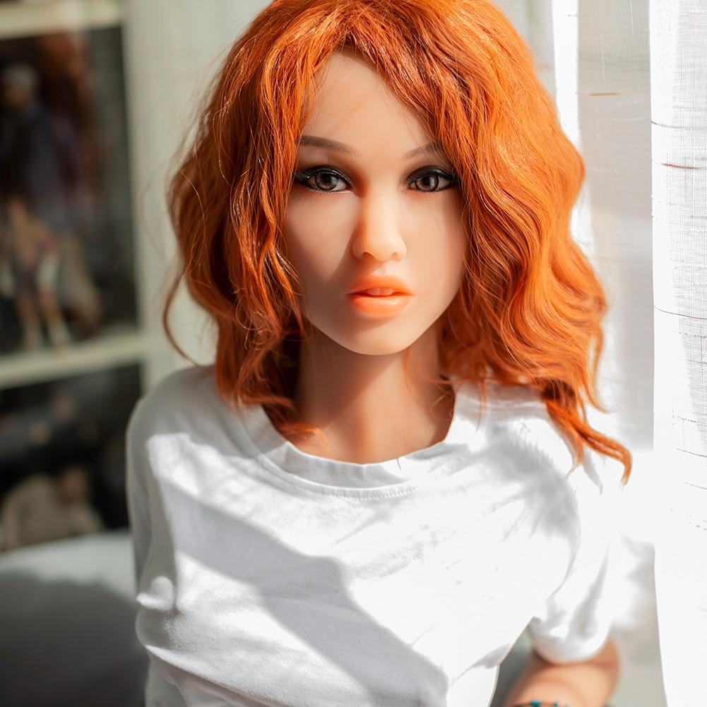 157cm (5ft1") Skinny Redhead Tan Skin TPE Sex Doll - B-Cup - In Stock | EU Only