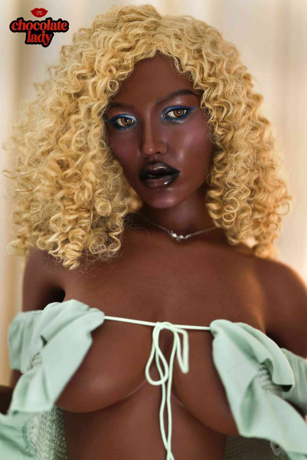 159cm (5ft2.5") Ebony Silicone Sex Doll – Fade