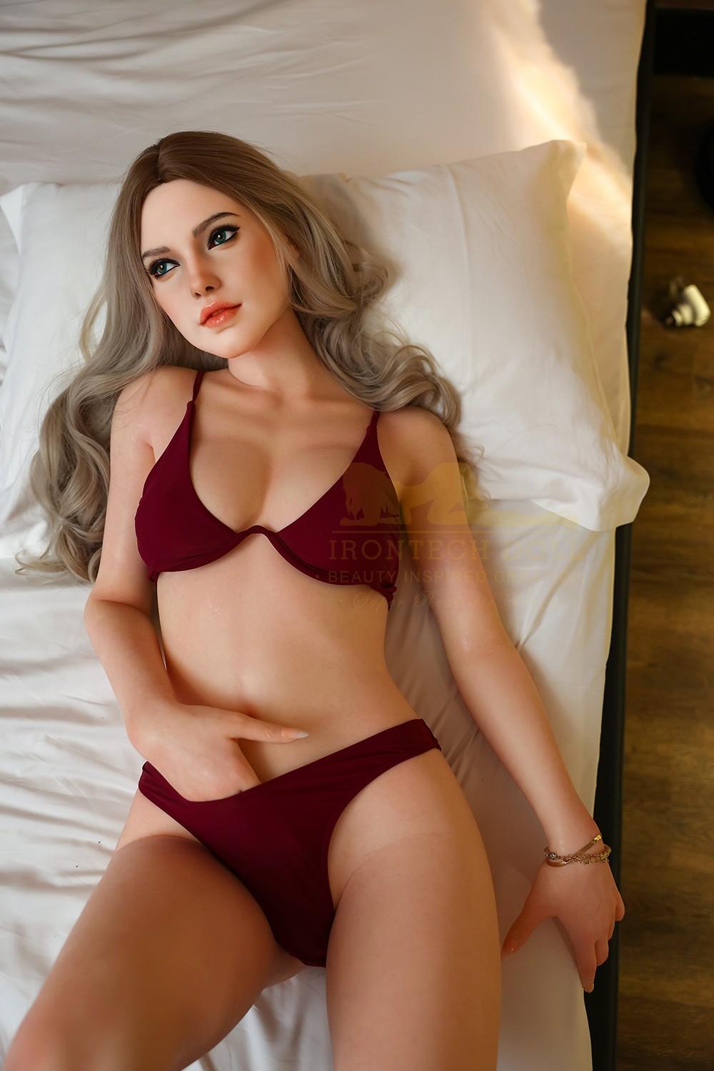 163cm (5ft3') Stunning Blonde Silicone BeautySex Doll with Lifelike Features - Hedi
