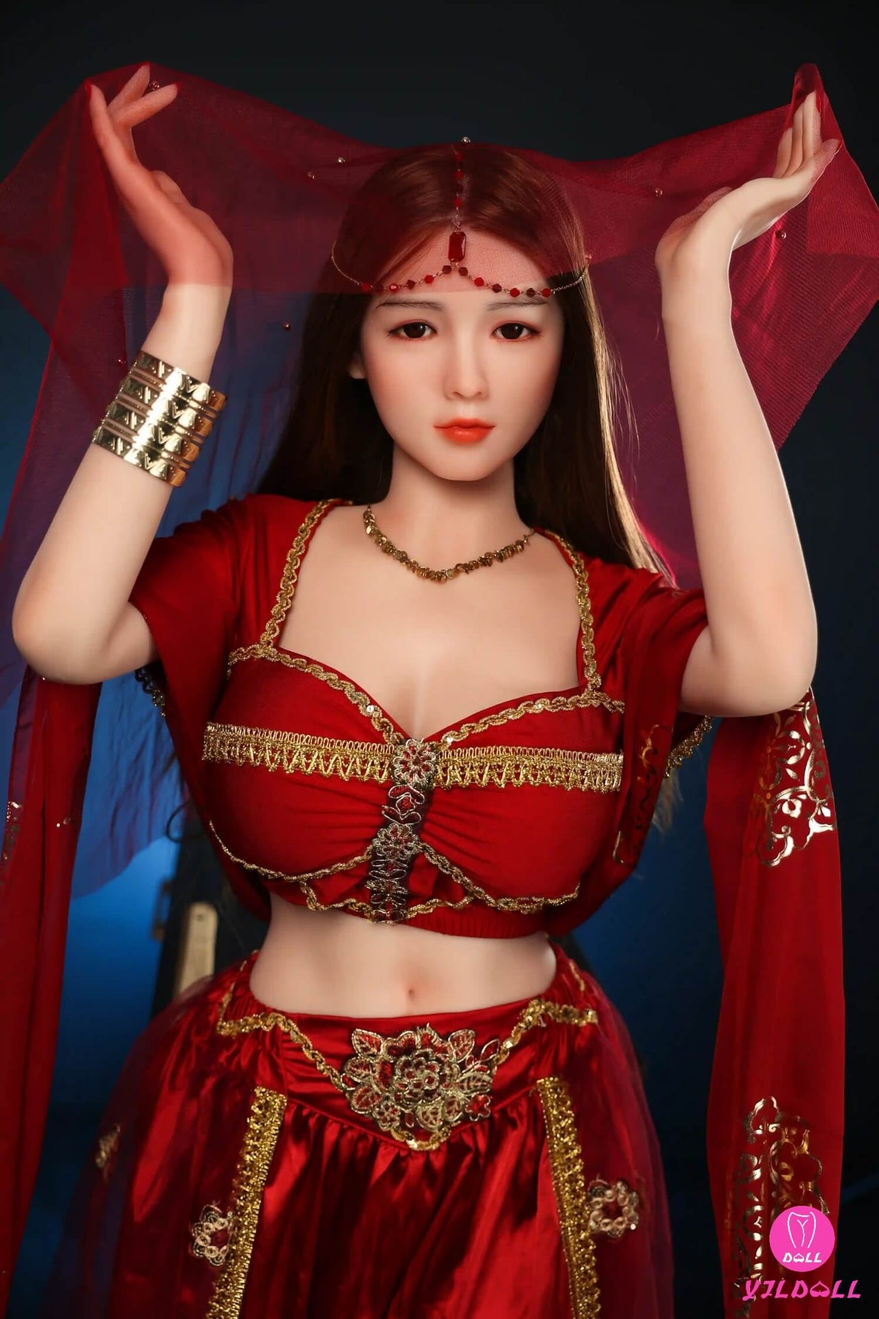 163cm (5ft3") Dancer Head & Body One Piece Silicone Sex Doll - F-Cup - Hye