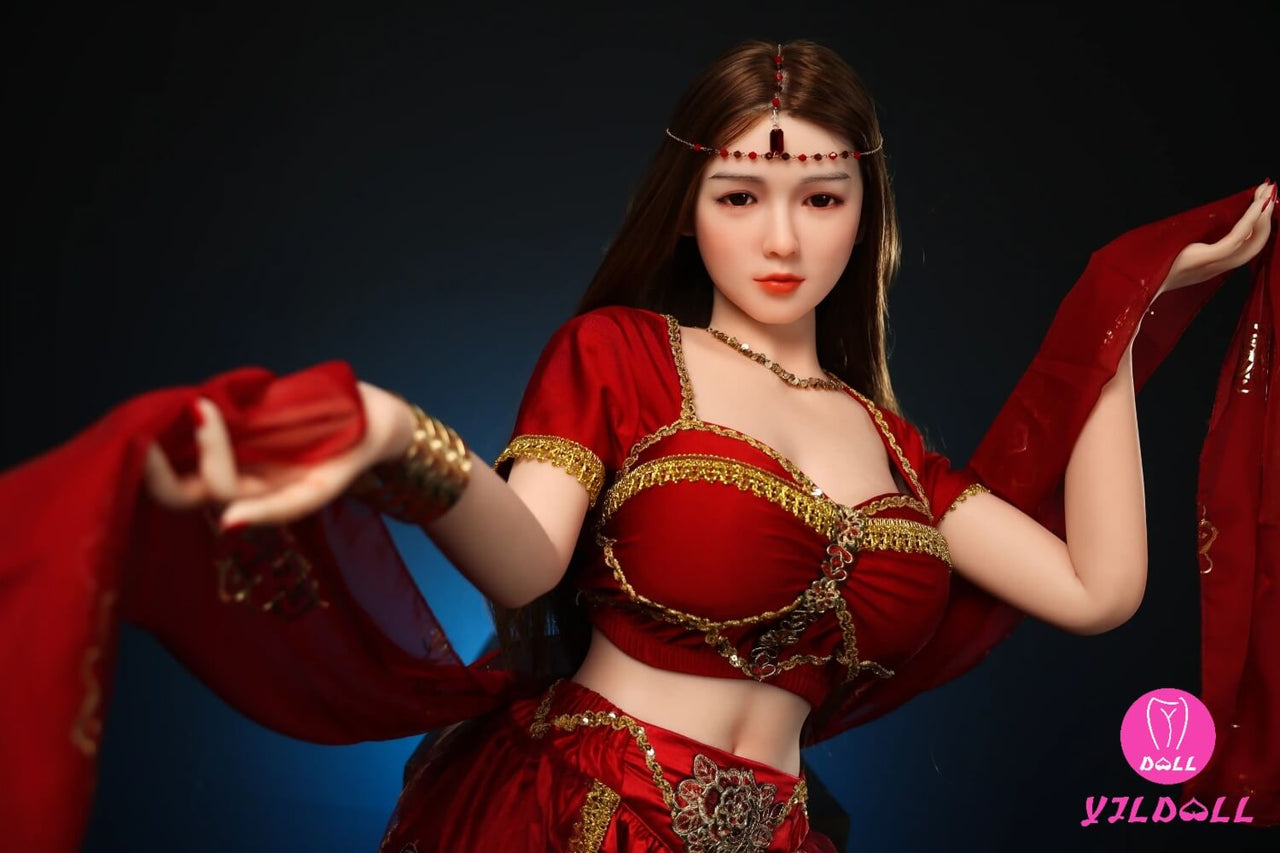 163cm (5ft3") Dancer Head & Body One Piece Silicone Sex Doll - F-Cup - Hye