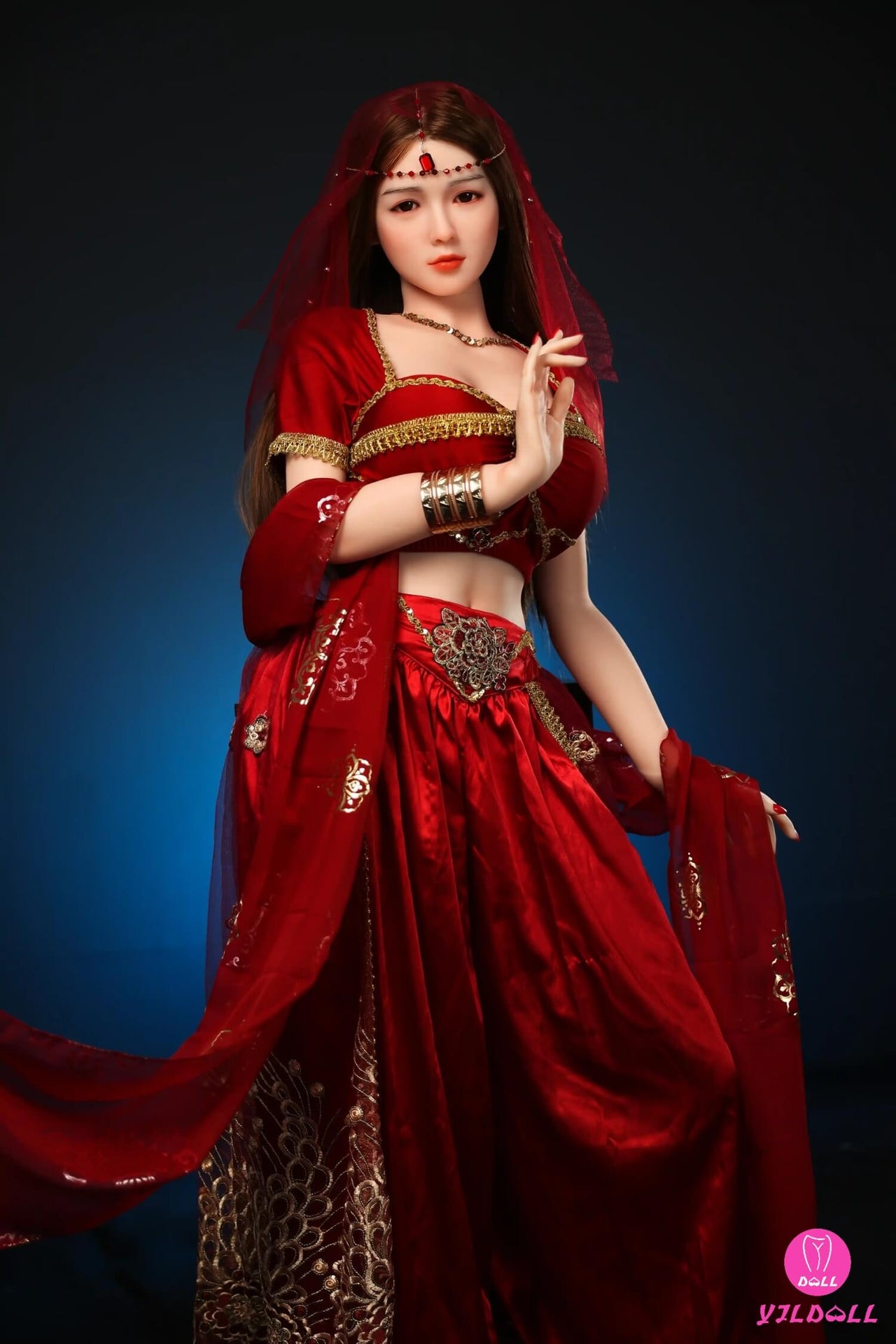 163cm (5ft3") Dancer Head & Body One Piece Silicone Sex Doll - F-Cup - Hye