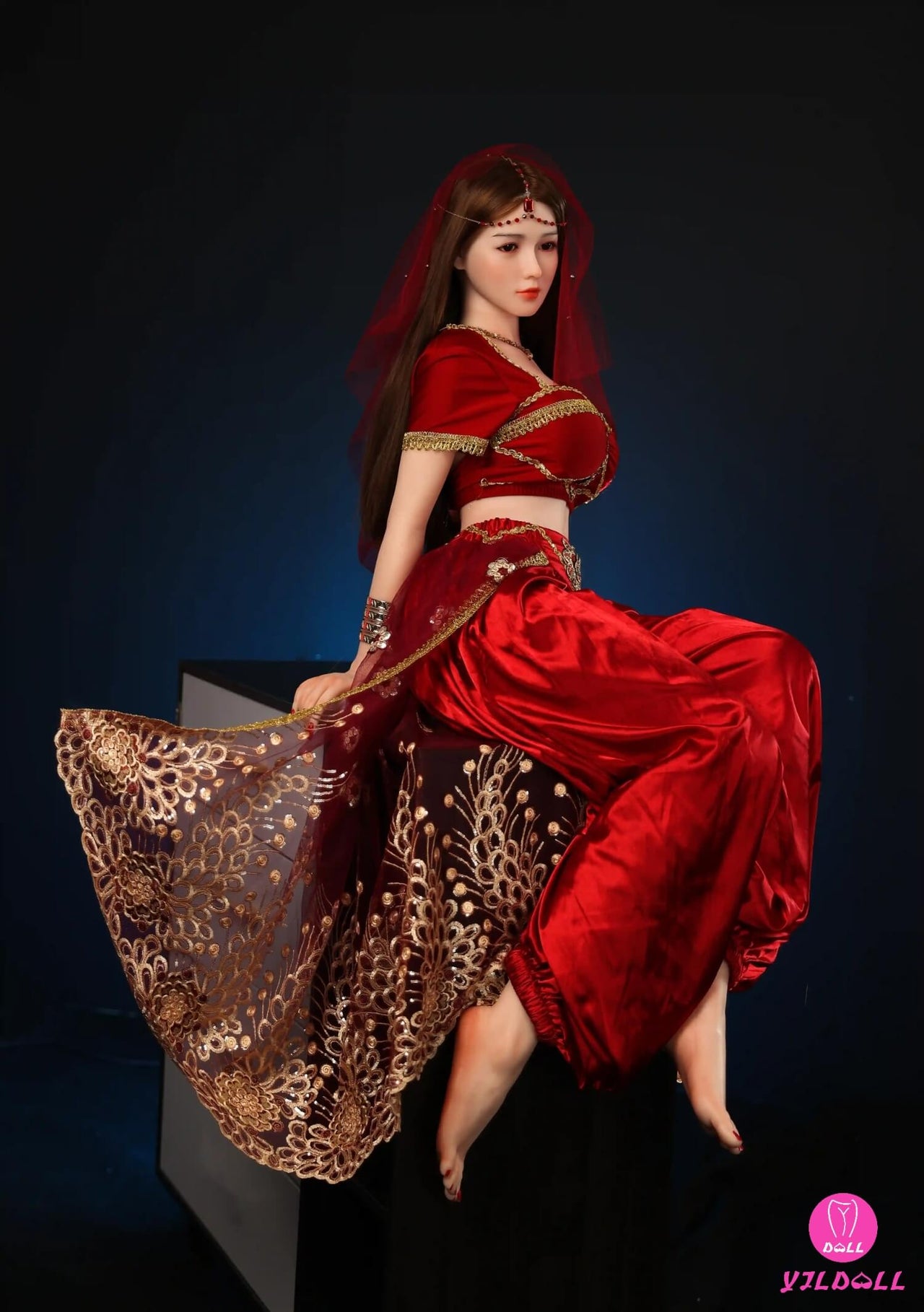 163cm (5ft3") Dancer Head & Body One Piece Silicone Sex Doll - F-Cup - Hye