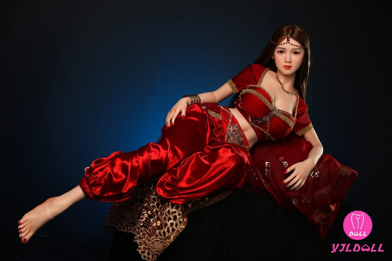 163cm (5ft3") Dancer Head & Body One Piece Silicone Sex Doll - F-Cup - Hye