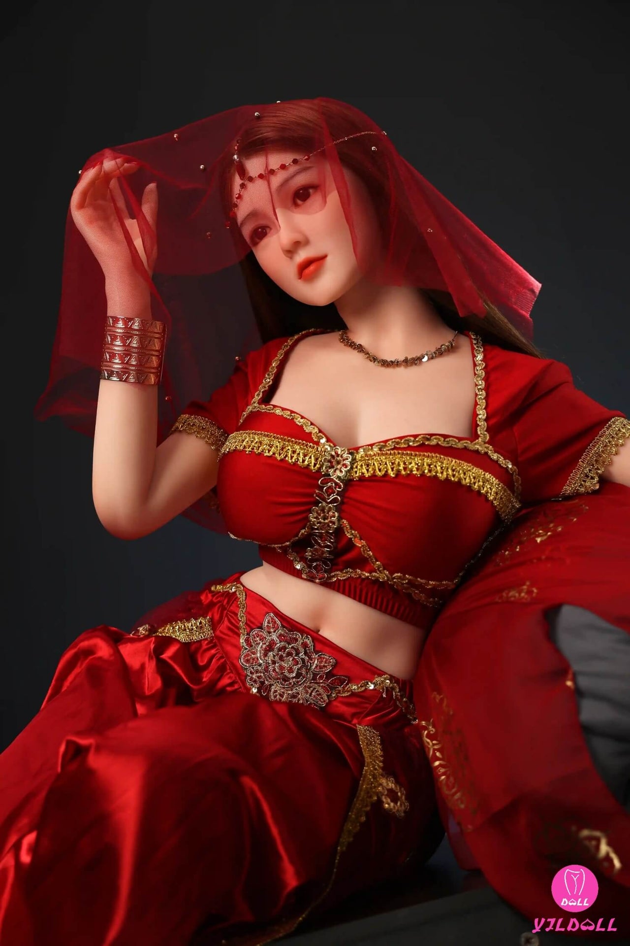 163cm (5ft3") Dancer Head & Body One Piece Silicone Sex Doll - F-Cup - Hye