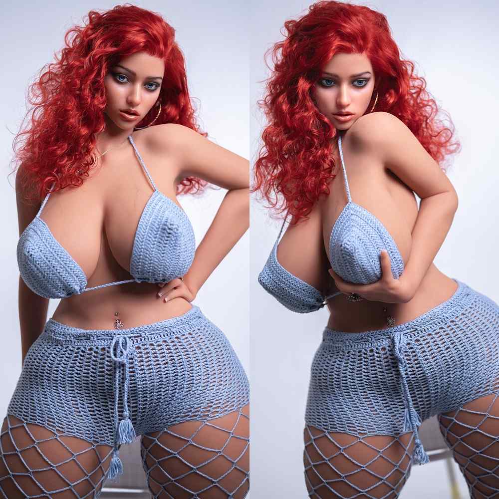 163cm (5ft4") Thick Ass Read Hair Sex Doll with Movable Jaw - In Stock | US Only