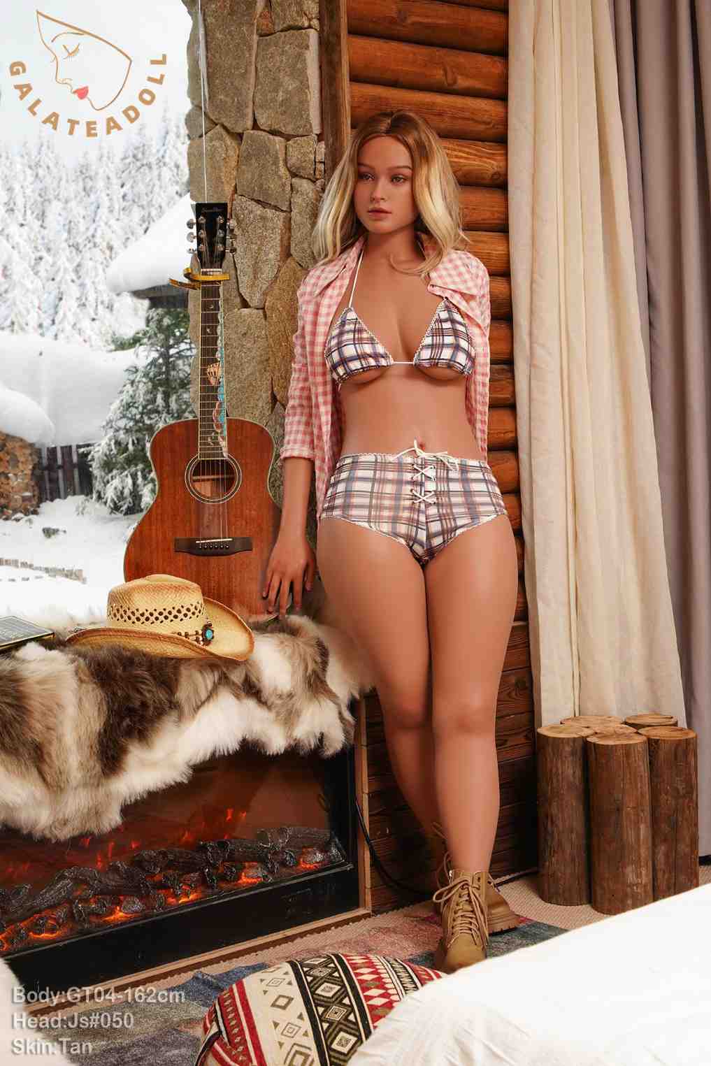 162cm (5ft3") Blonde ROS Silicone Sex Doll - D-Cup