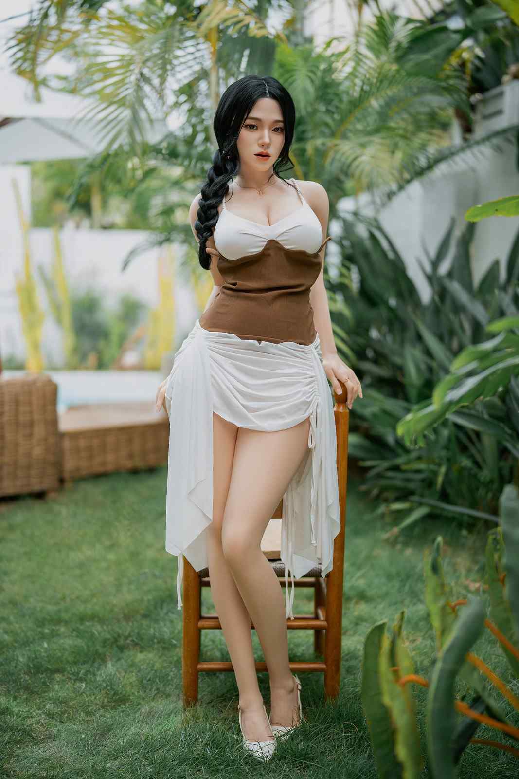 164cm (5ft4") Asian Full Silicone Sex Doll with Movable Jaw - D-Cup - In Stock | US Only