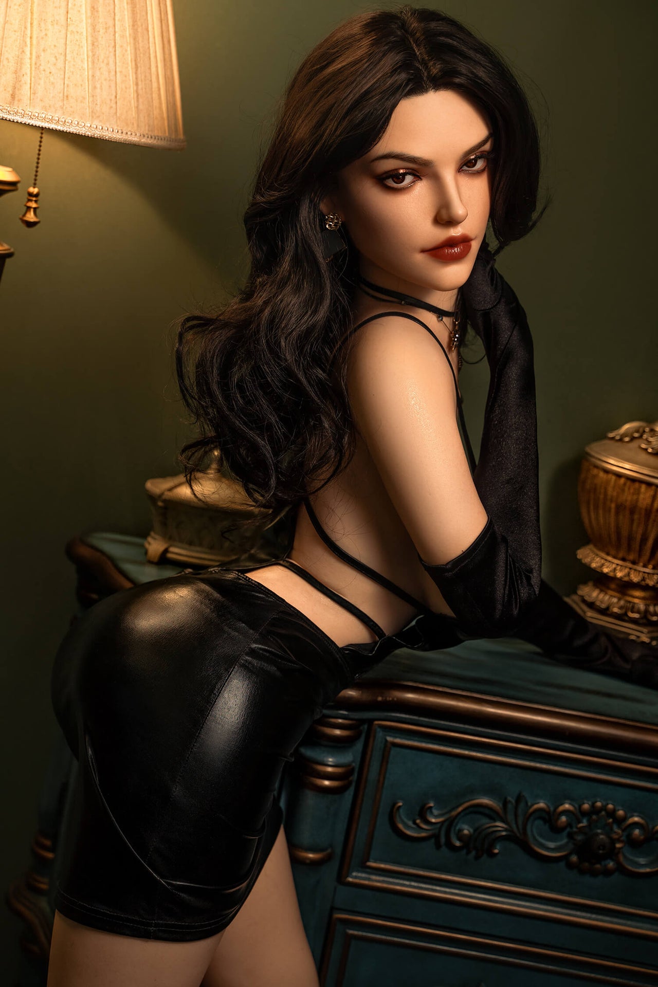 158cm (5ft1") Elegant Brunette Silicone Sex Doll - D-Cup - Sabina