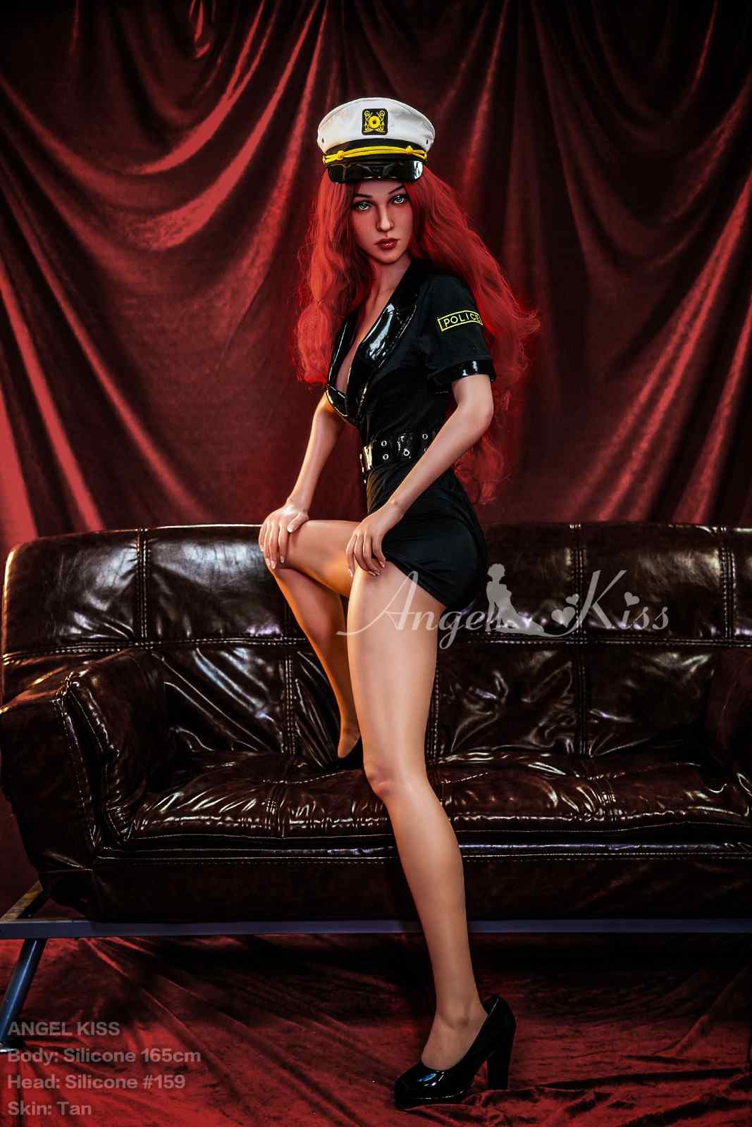 165cm (5ft5") Silicone Officer Role Playing Sex Doll - Halle