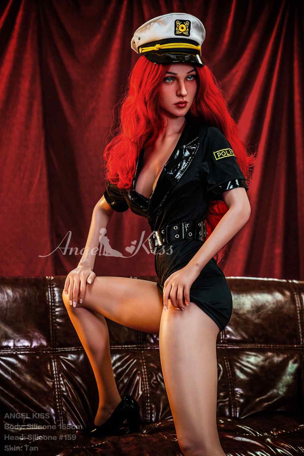 165cm (5ft5") Silicone Officer Role Playing Sex Doll - Halle
