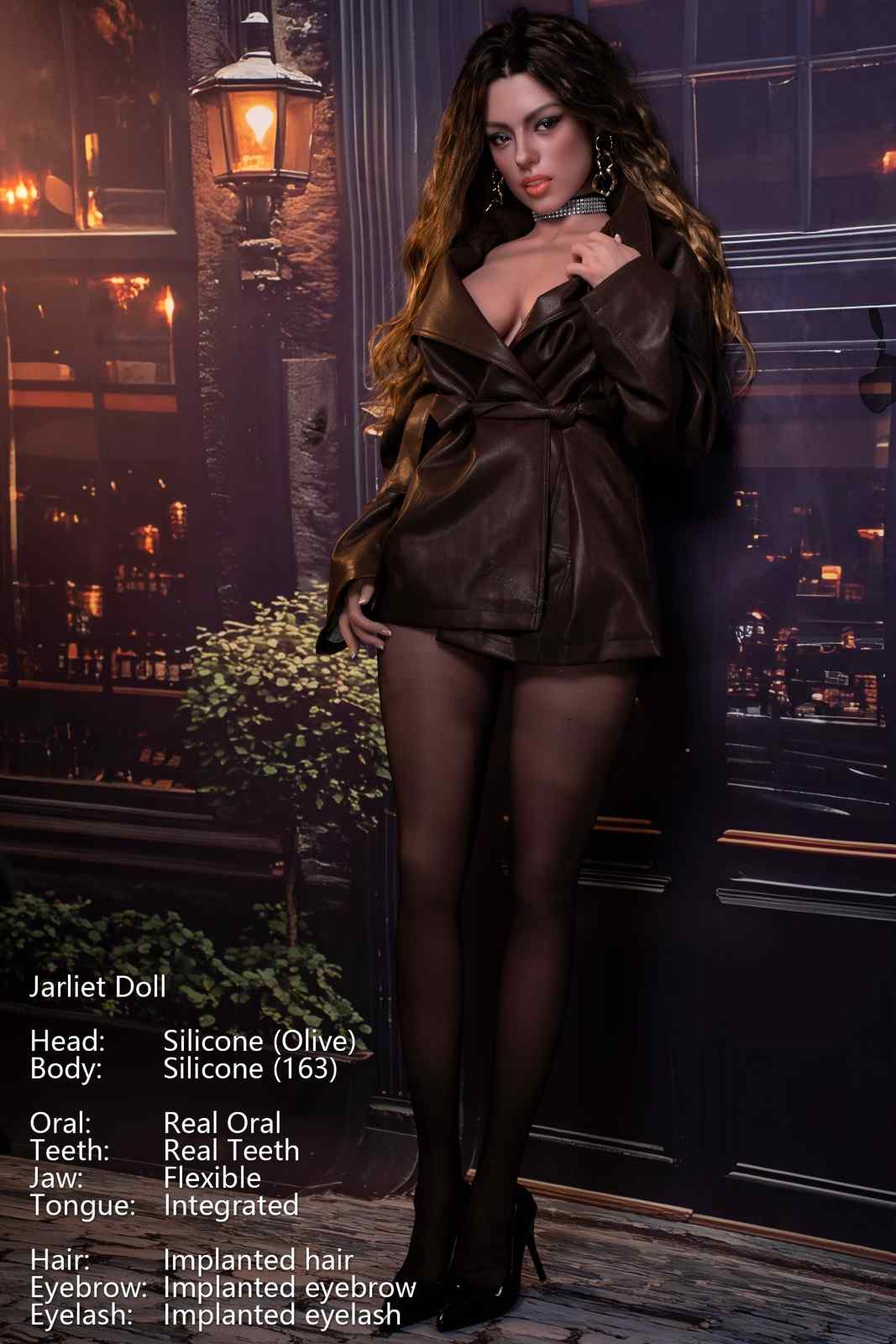 163cm (5ft4") Full Silicone Sex Doll – Light Tan - Olive