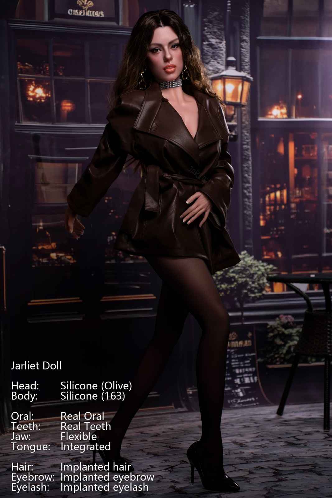 163cm (5ft4") Full Silicone Sex Doll – Light Tan - Olive