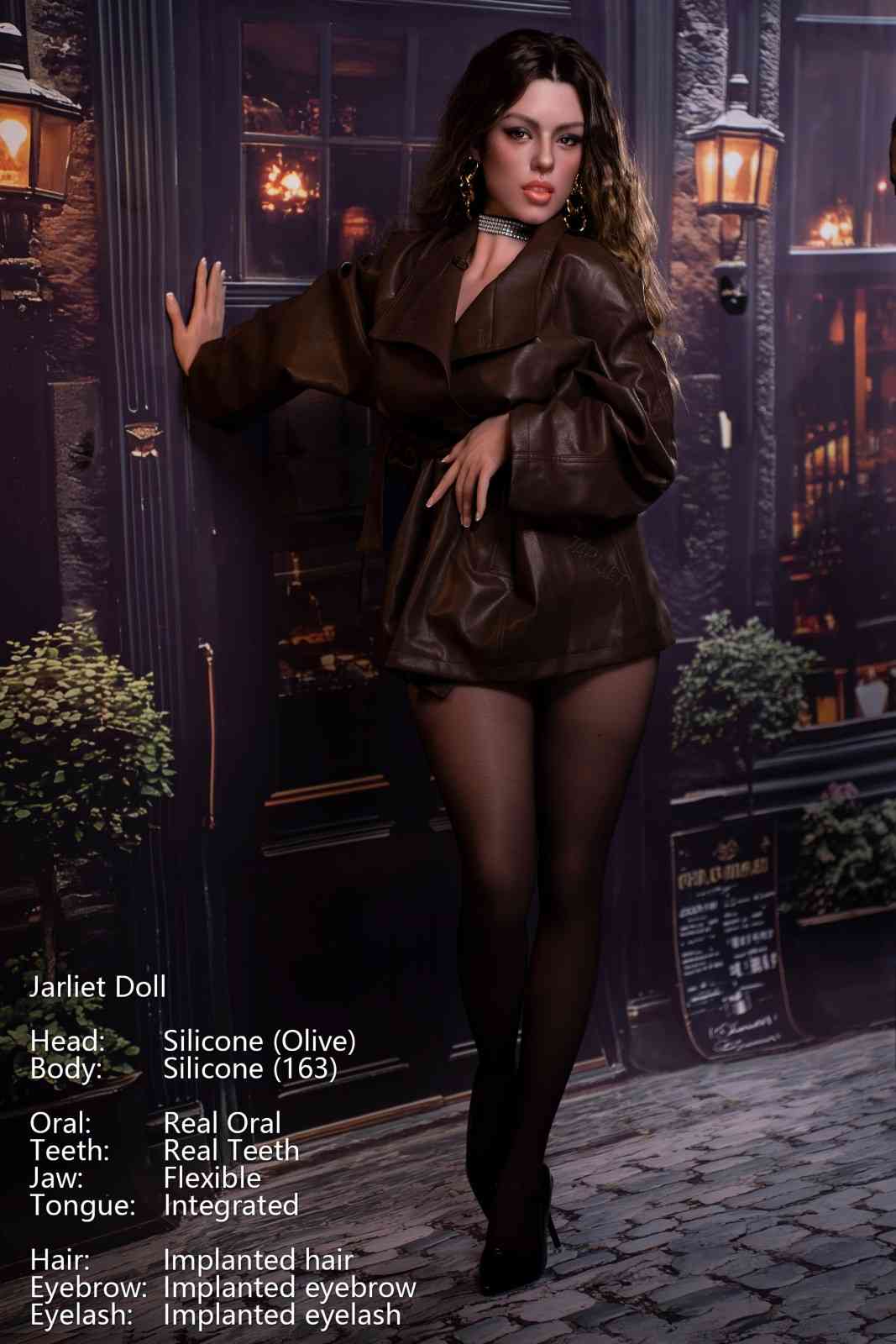 163cm (5ft4") Full Silicone Sex Doll – Light Tan - Olive